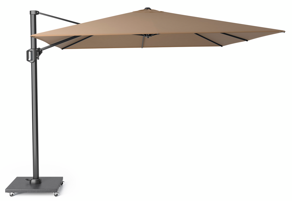 Platinum Zweefparasol Challenger Taupe Vierkant 300 x 300 cm