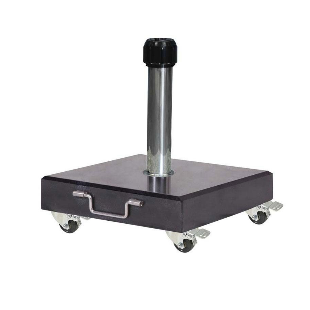 Platinum Parasolvoet Rome 40kg met Zwenkwielen Zwart 45 x 45 cm