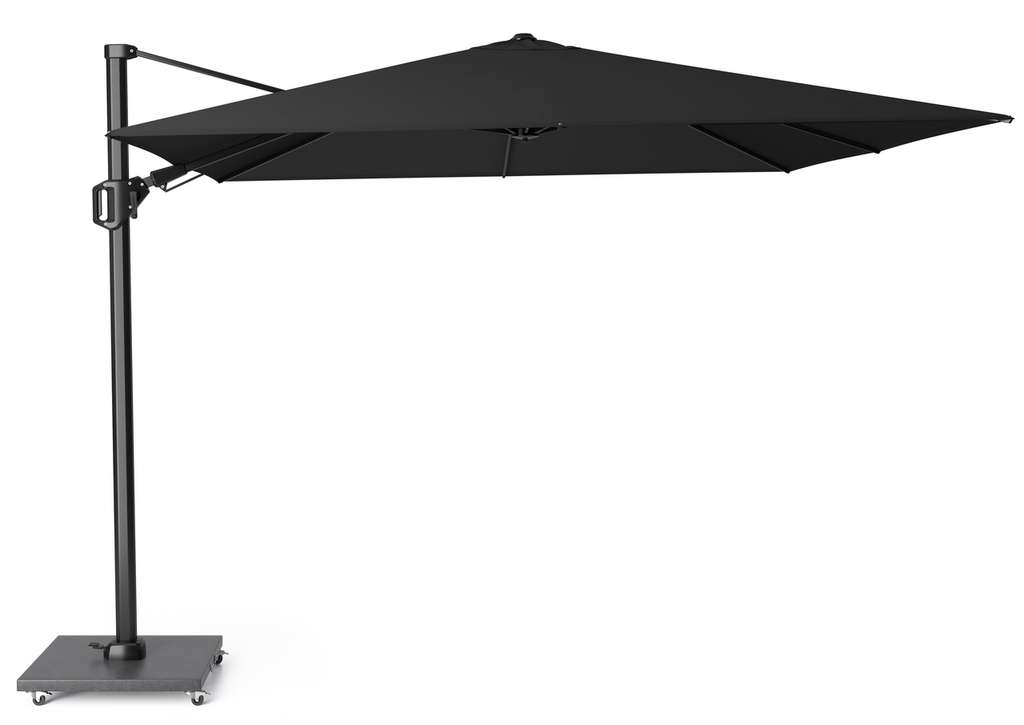 Platinum Zweefparasol Challenger T² Black 3 x 3 m