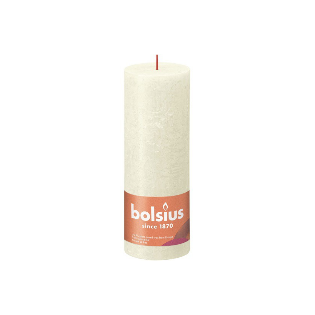 Bolsius Rustiek stompkaars Soft Pearl 190/68
