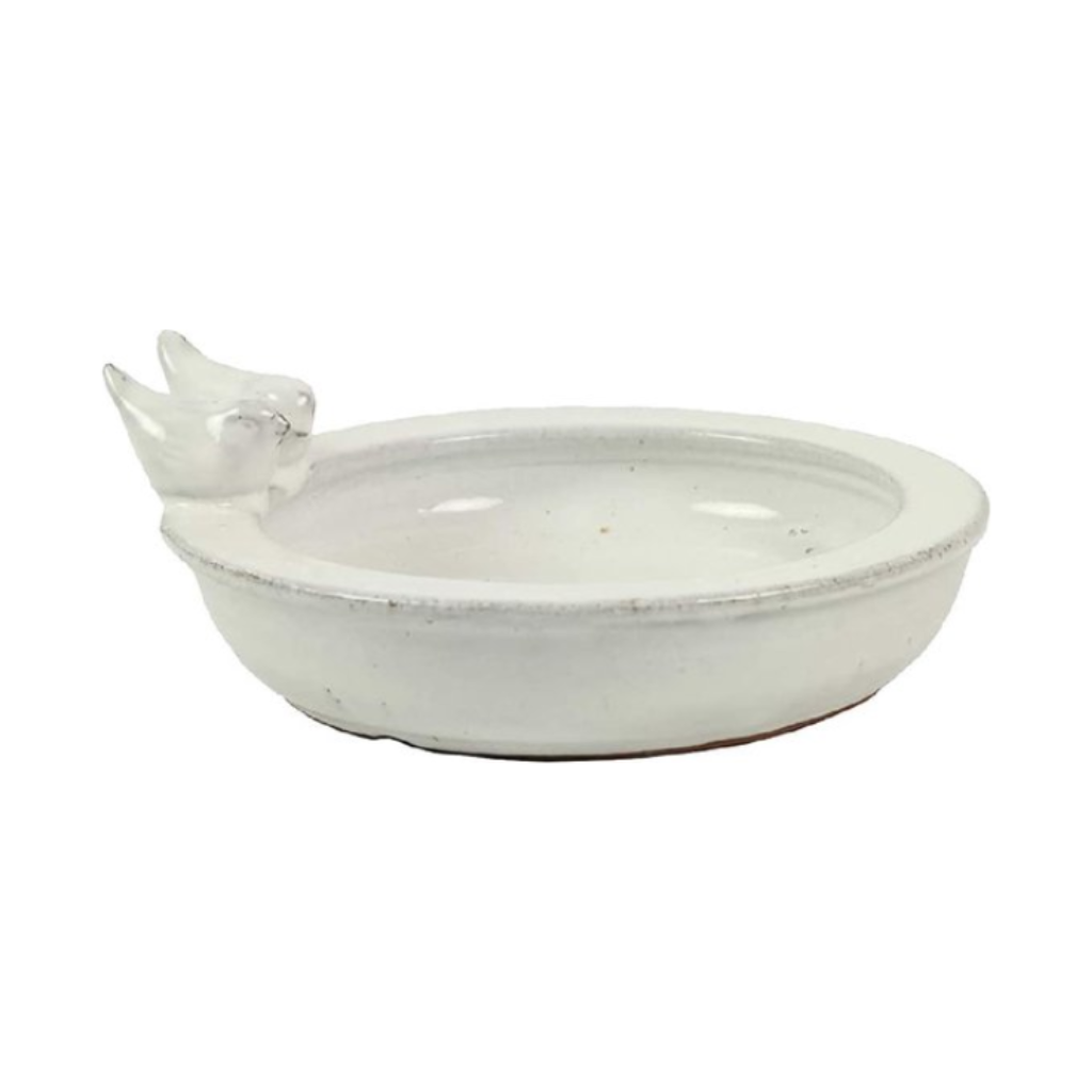 Vogelbad rond Momo wit
