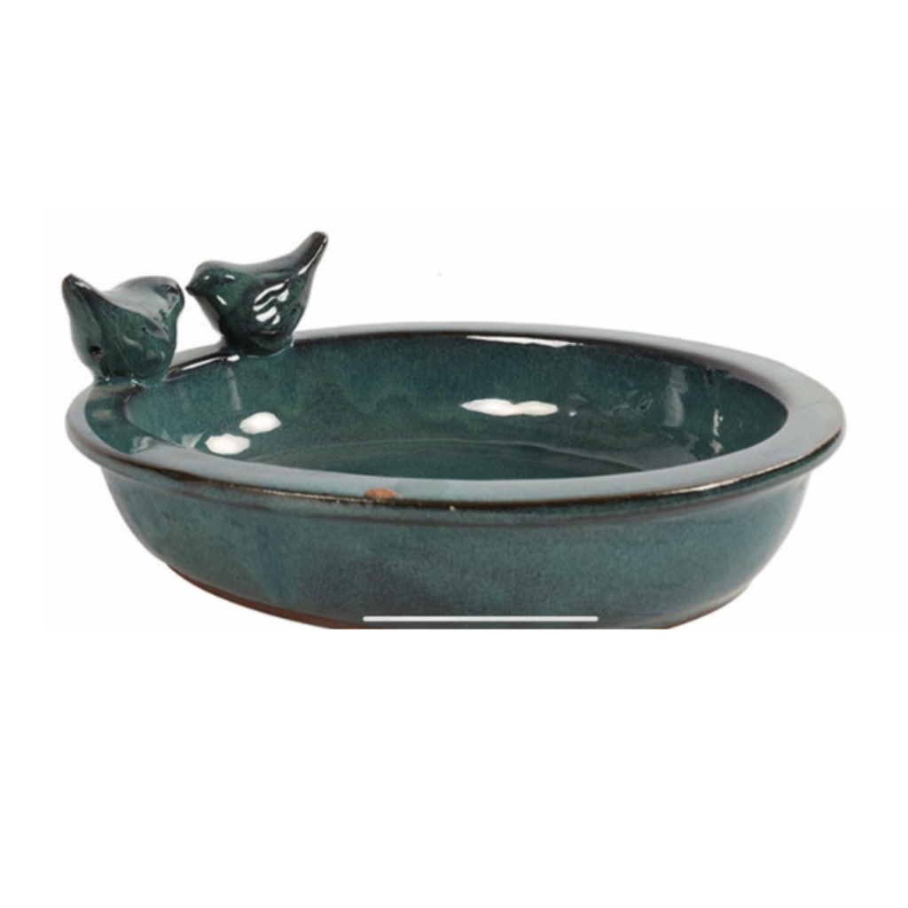 Vogelbad ovaal Momo blauw