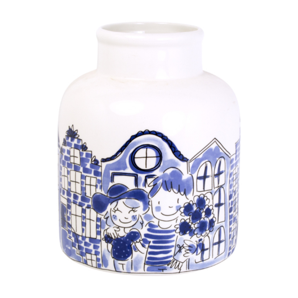 Blond Amsterdam Vaas Delfts Blond 15.5 x 20 cm