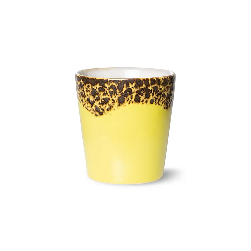 HKliving 70S Ceramics Coffee Mug, Solar