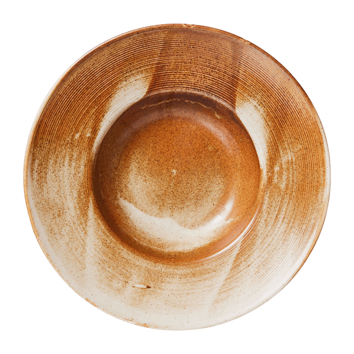HKliving Pastabord Chef Ceramics Rustic Cream/Brown 28 cm