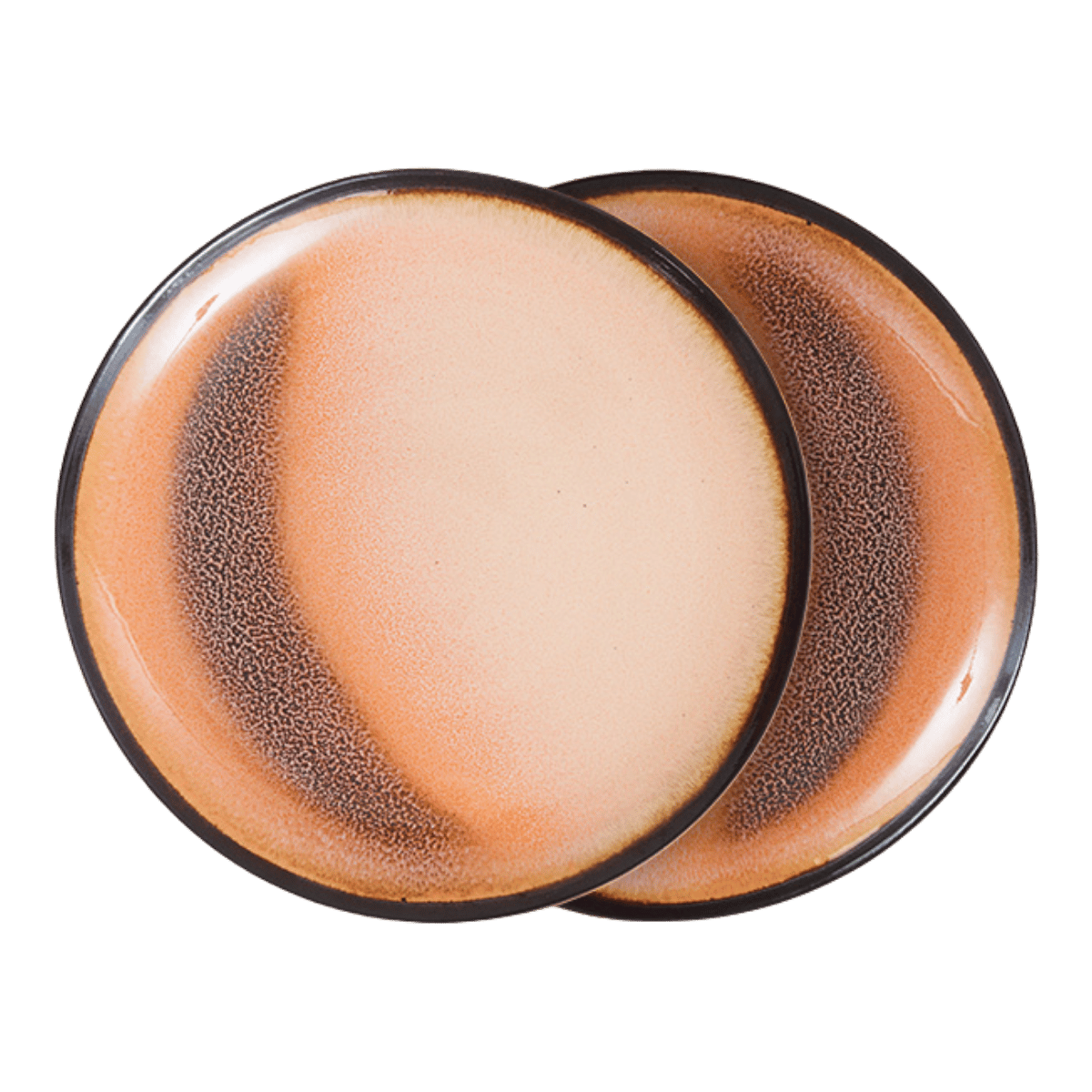 HKliving Desertbord 70's Ceramics Horizon 2 stuks 17.5 cm