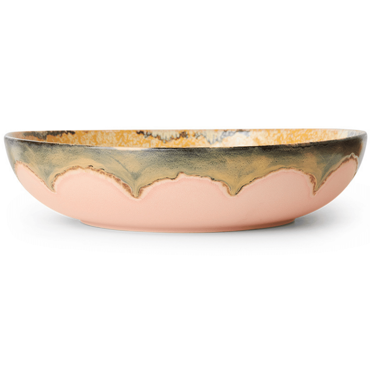 HKliving Saladeschaal 70's Ceramics Sunflower 33 cm