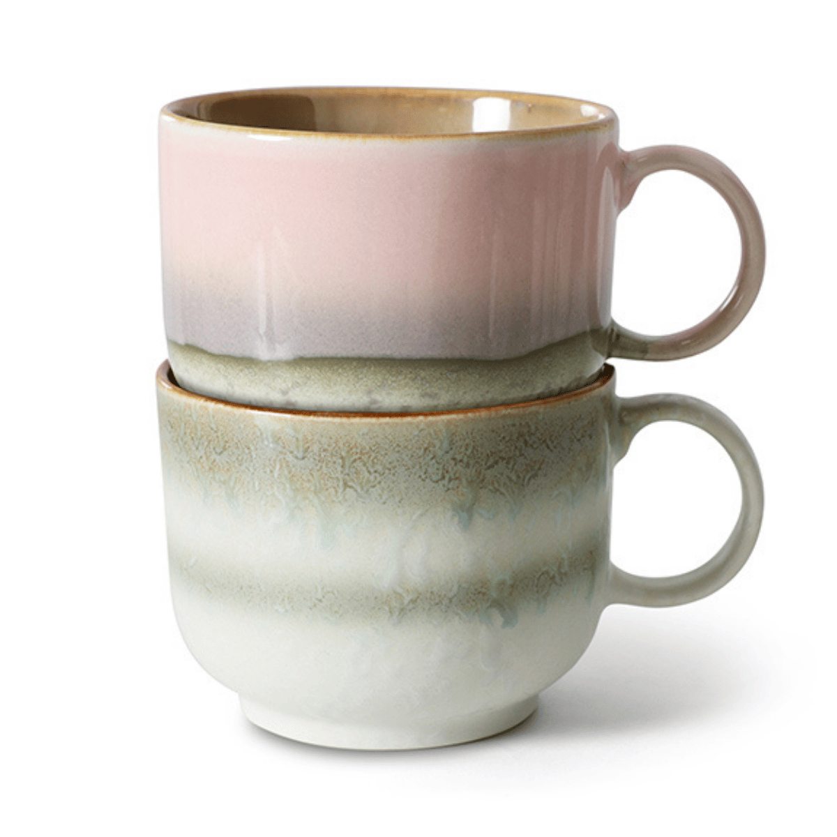HKliving Theemok 70's Ceramics Nova 2 stuks 0.425 L