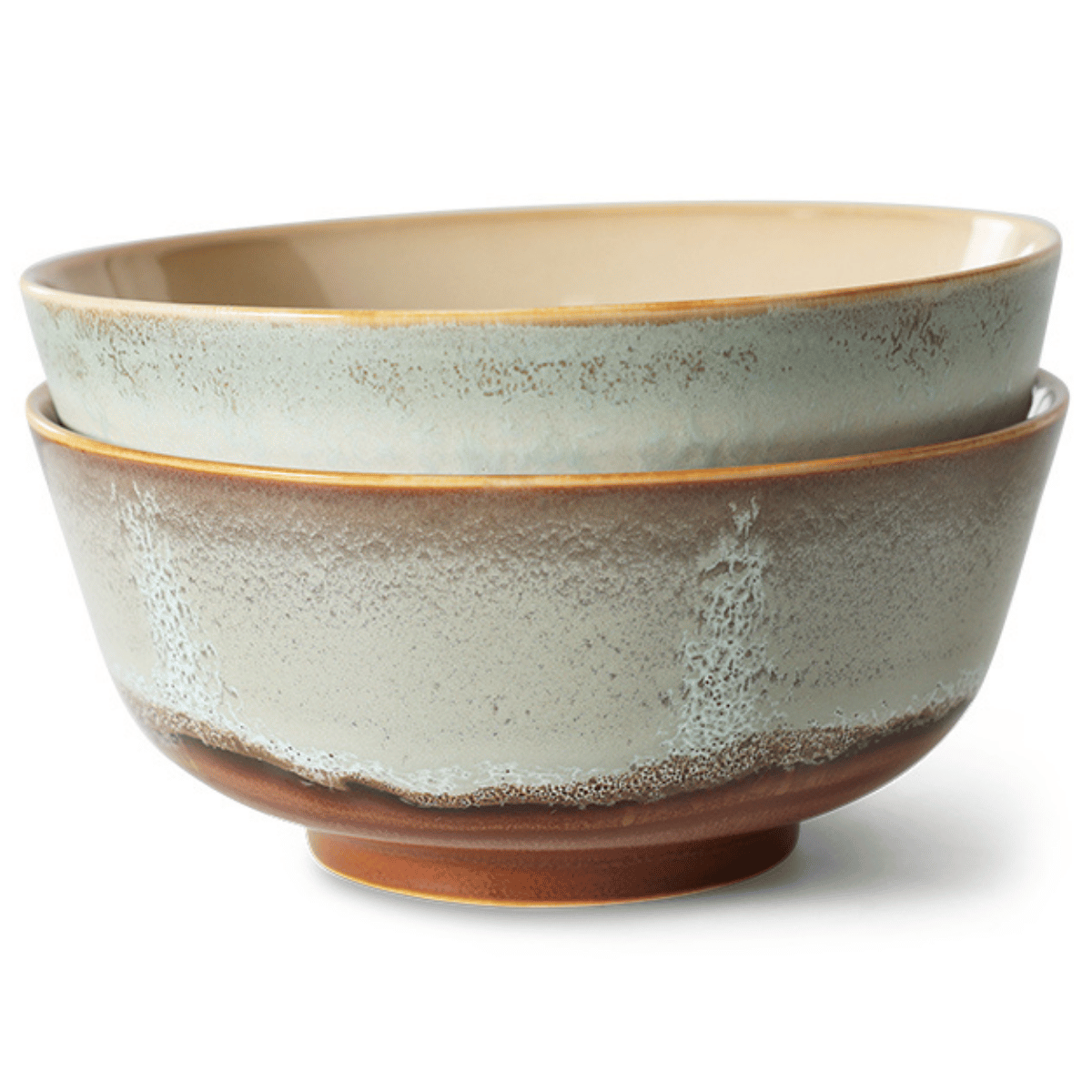HKliving Ramenkom 70's Ceramics Verge 2 stuks 19 cm