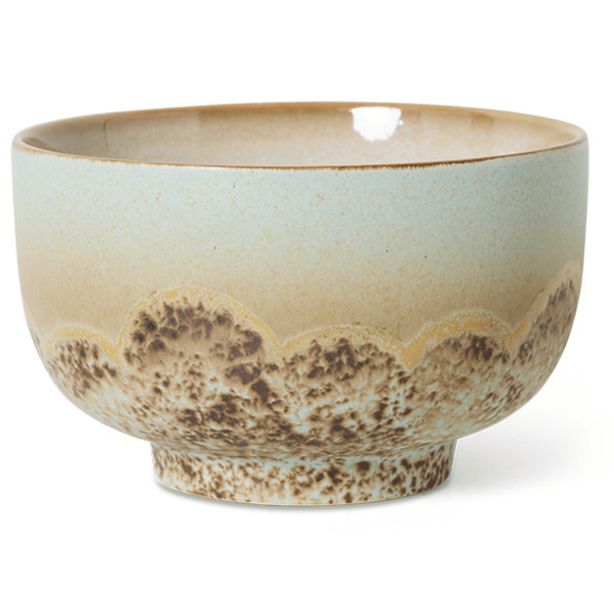HKliving Noodlekom 70's Ceramics Shell 13.5 cm