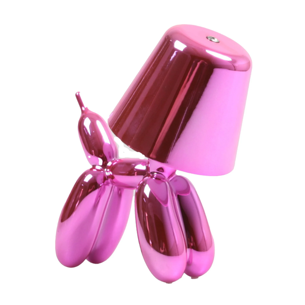 Stoobz Design Tafellamp LED Ballon Hond Fuchsia 16 x 10 x 18 cm