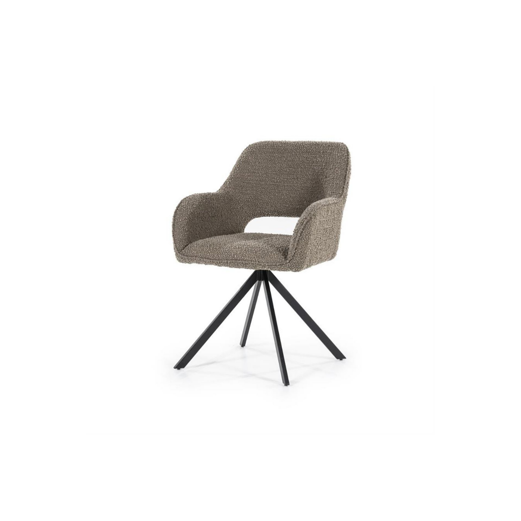 Eleonora Stoel Fabio Spark Bruin 56 x 58 x 85.5 cm