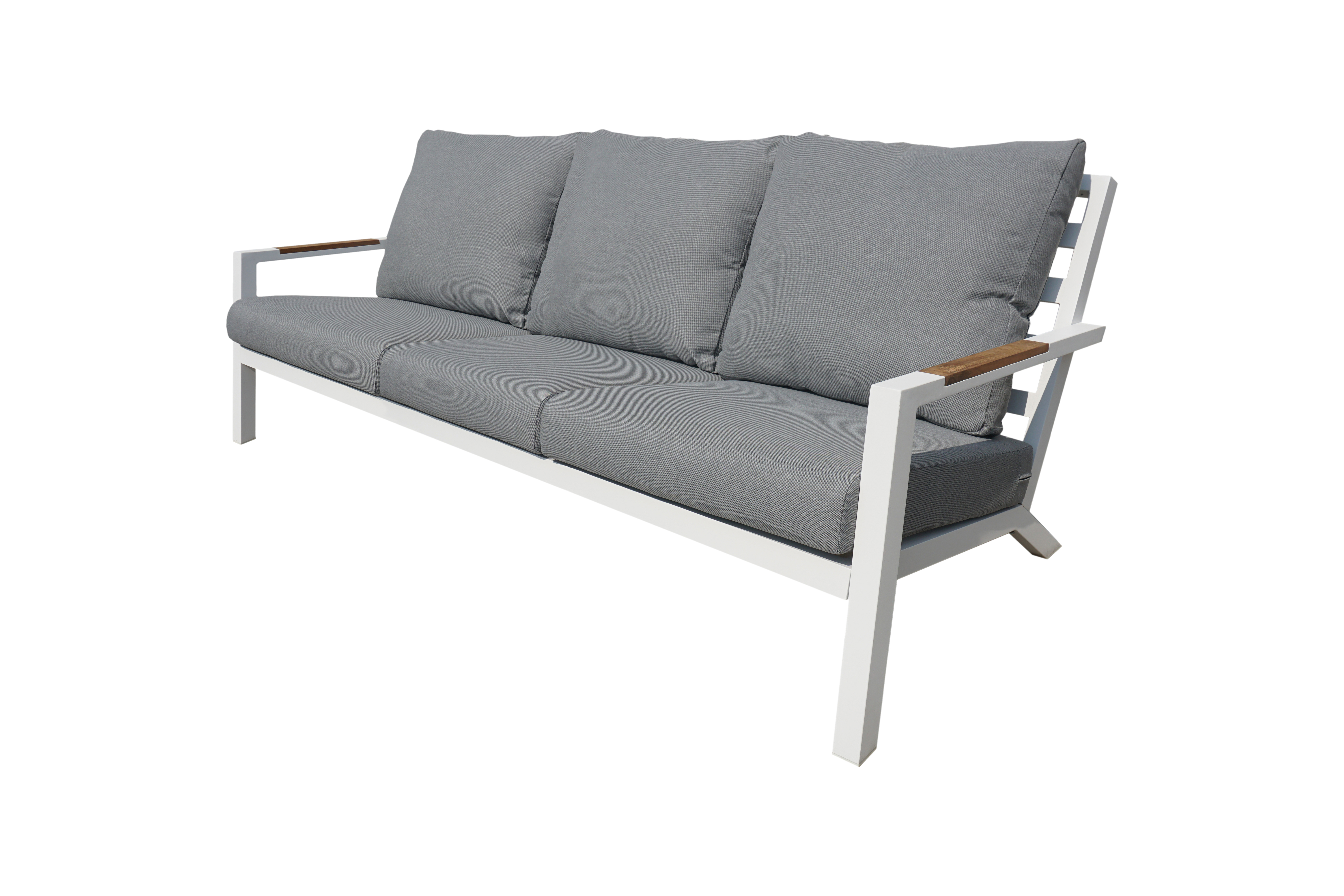 Royal Seasons Bank 3-zits Rio Wit 210 x 90 x 79 cm
