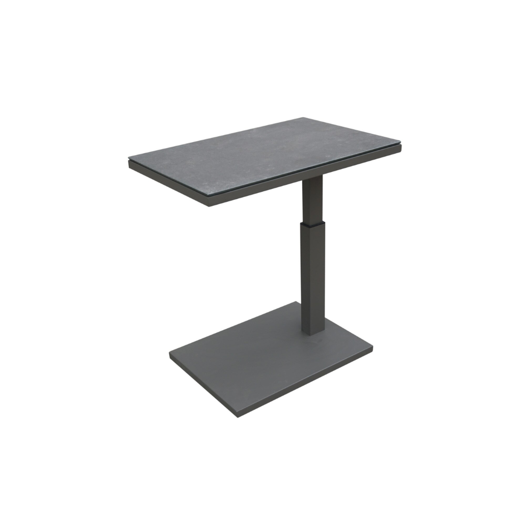 Royal Seasons Sidetable in hoogte verstelbaar Marbella Grijs 60 x 40 x 47/67.5 cm