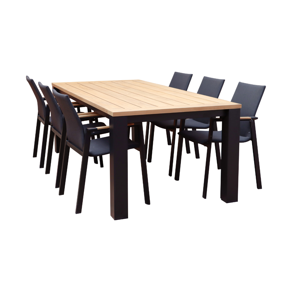 Royal Seasons Diningset 6-zits Atlanta Naturel