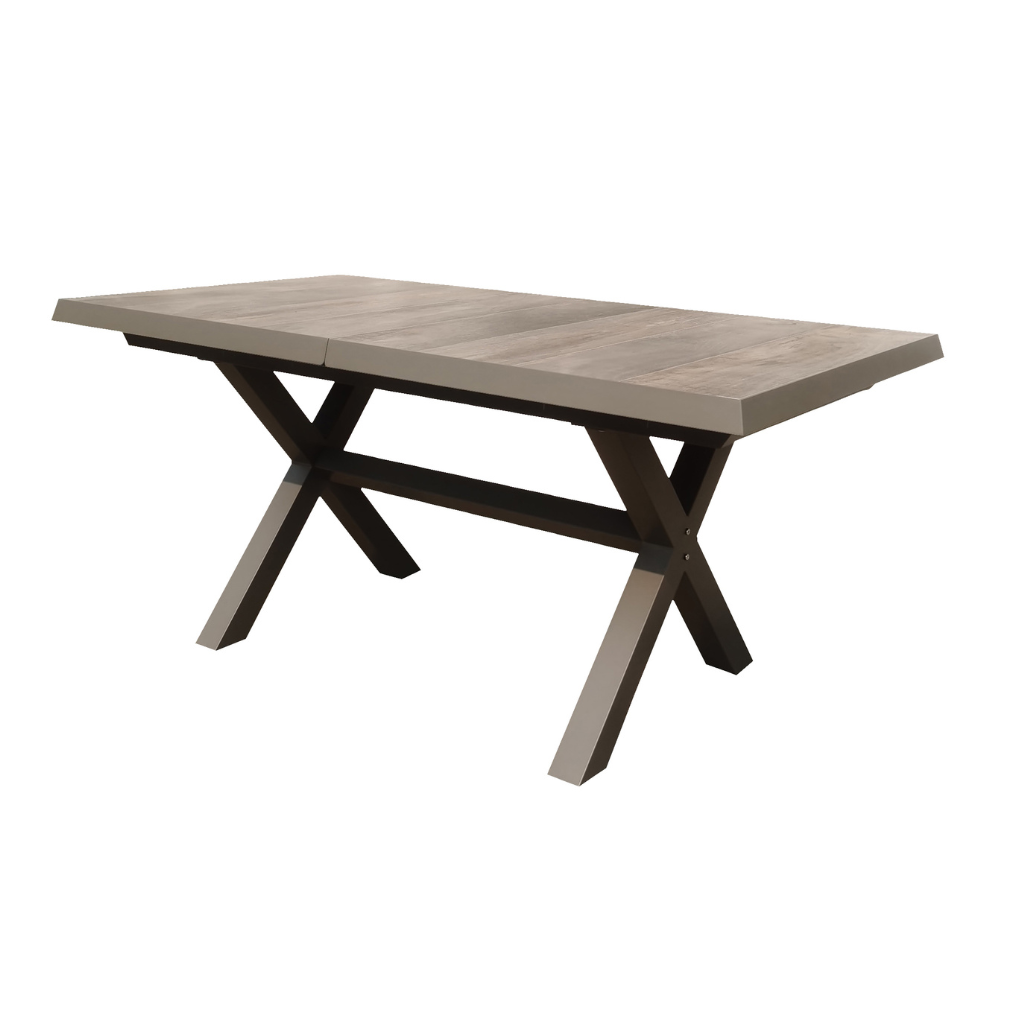 Royal Seasons Uitschuifbare tafel Marbella Taupe 163/203 x 93 x 76 cm