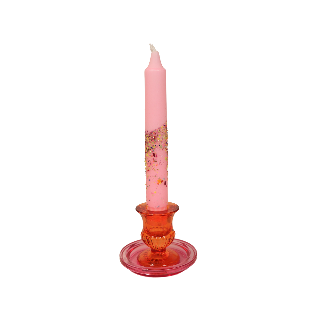 Dinerkaars happy candle design 26 | 2 x 20 cm