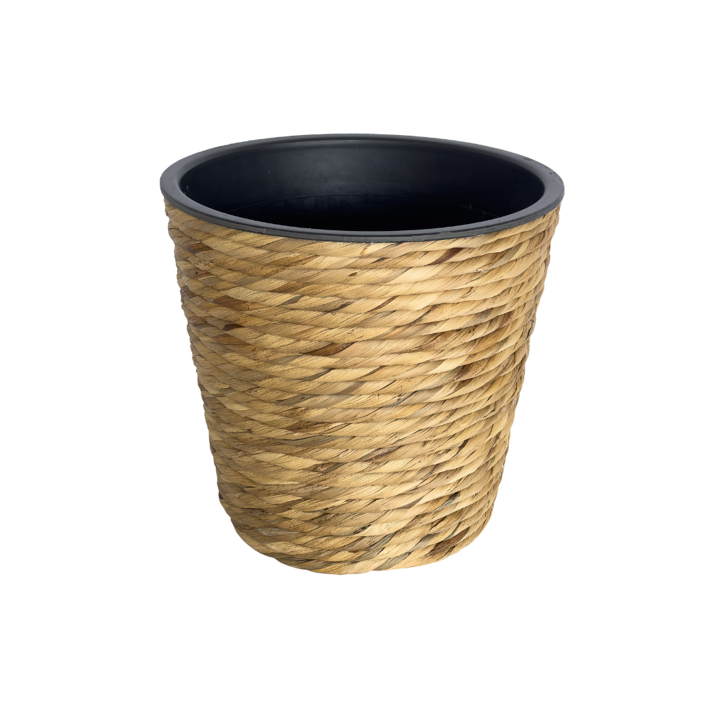 Pot twisted weave natural D 26 x H 26