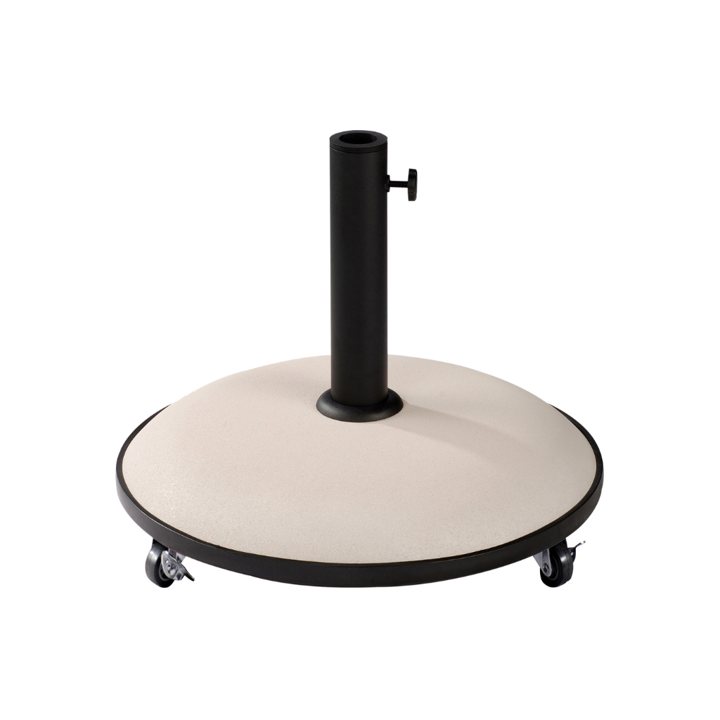 Royal Seasons Tirana Parasolvoet 25Kg Cream Op Wielen Rond Beige 50 x 37 cm