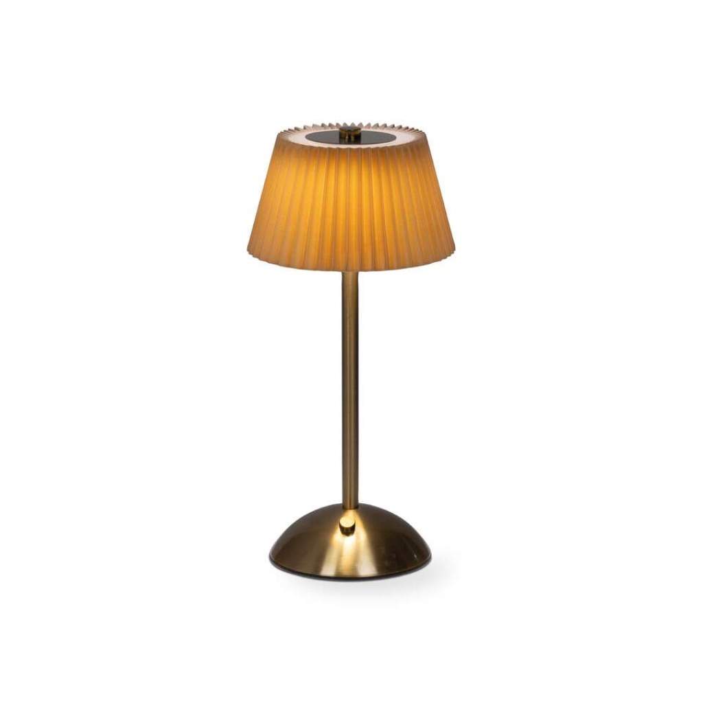 Tafellamp 15 x 30 cm oranje/goud