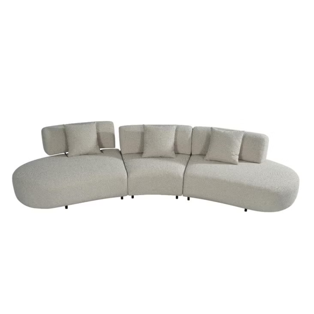 24Seven Bank Capri Vijfzits Taupe 378 x 146 x 78 cm