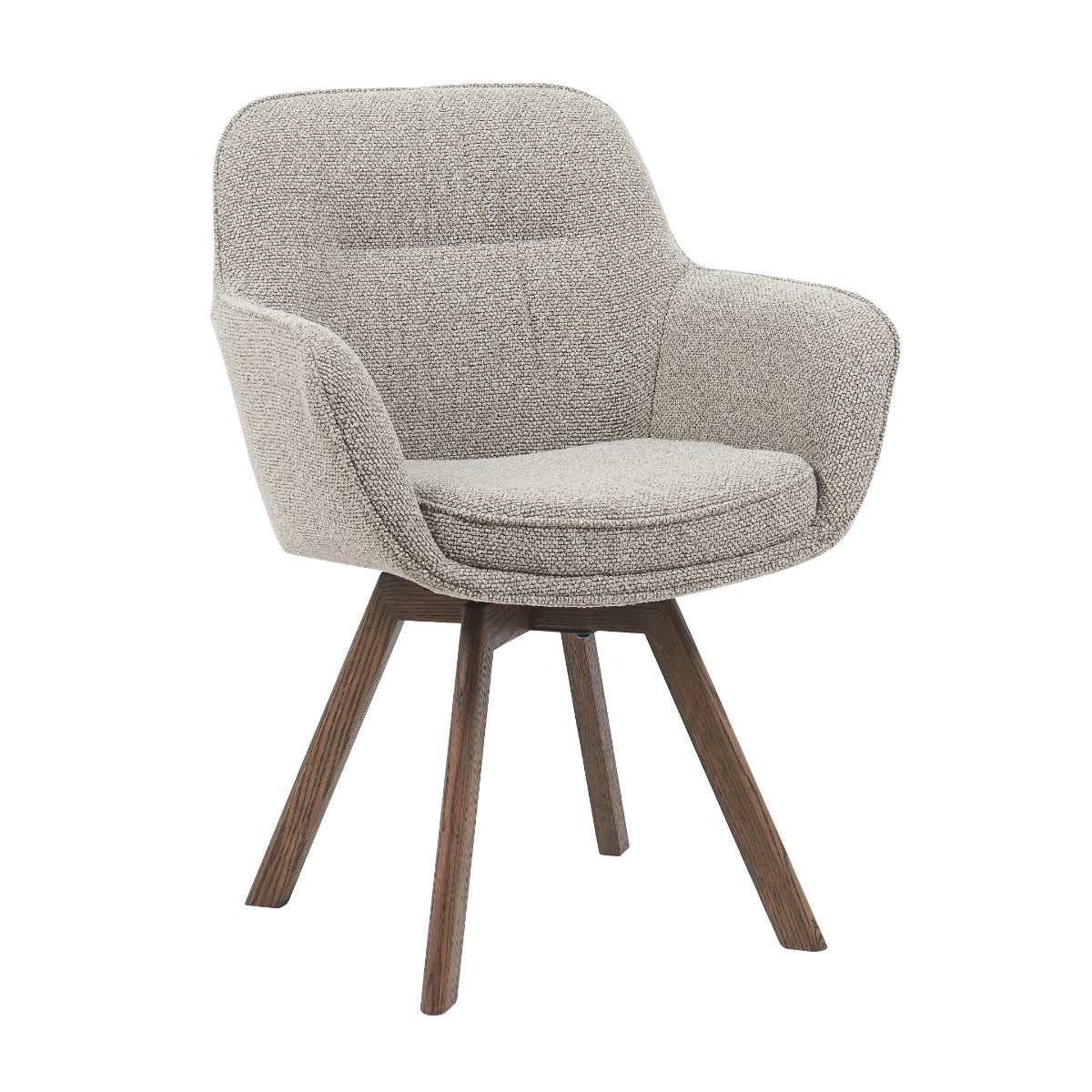 24Seven Seven Draaibare Eetkamerstoel Rocco Taupe 62,5 x 64,5 x 86 cm