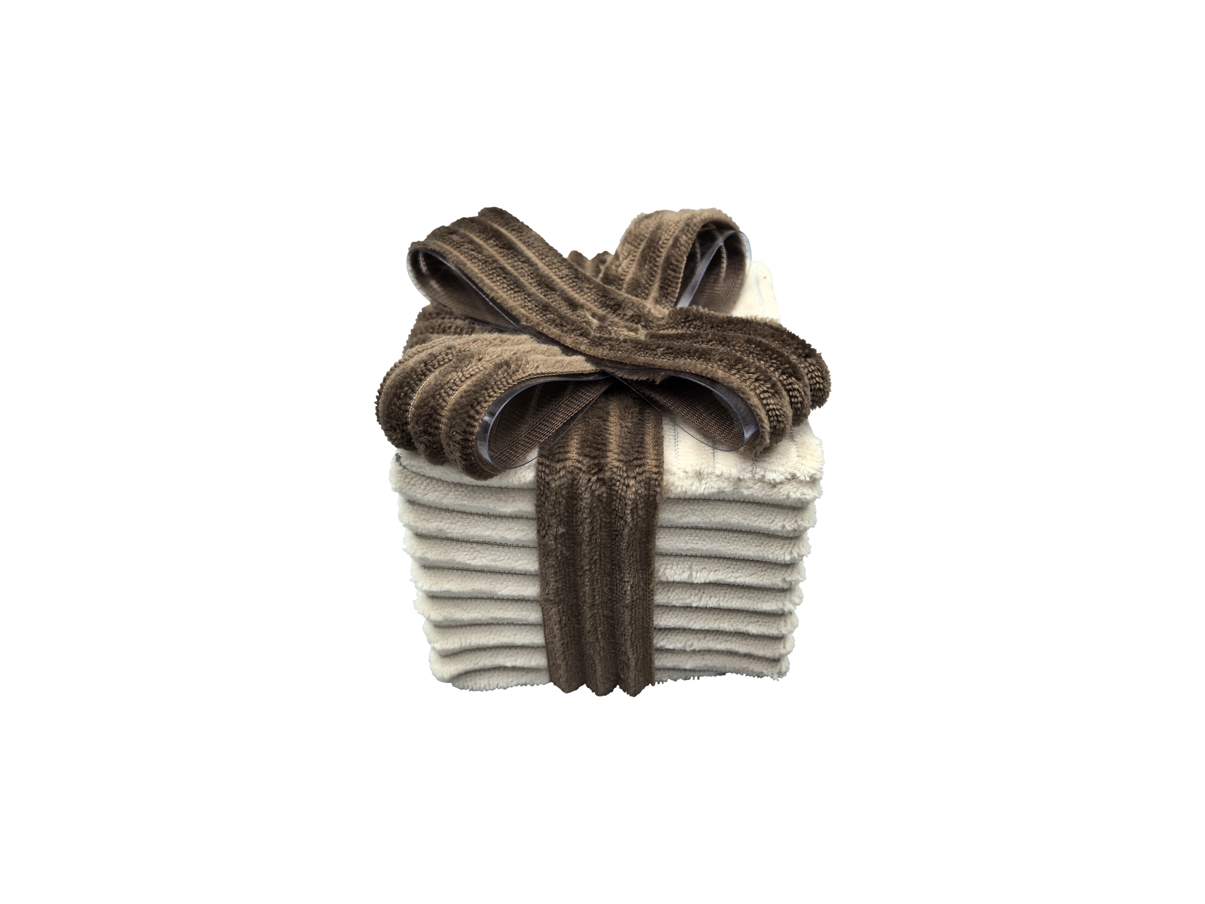 Giftbox rib beige brown XS 10 x 10 x 11.5