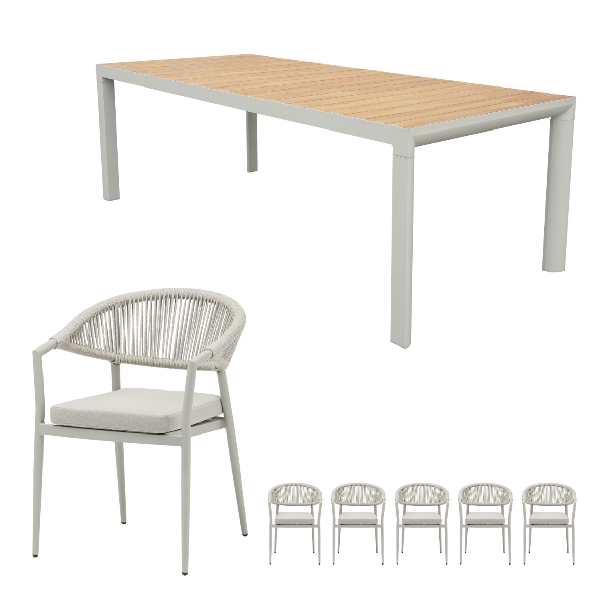 Royal Seasons Diningset 6-zits Bo Zand