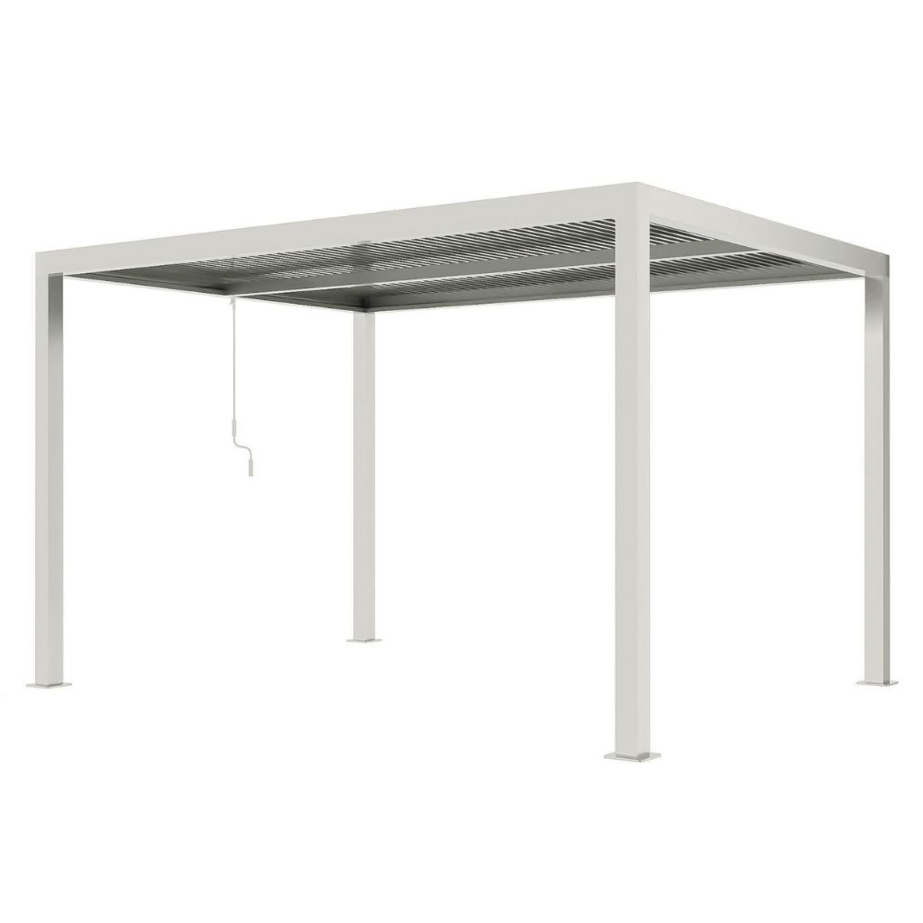 Royal Seasons Terrasoverkapping Bergamo Aluminium Zand met Verlichting 400 x 300 x 250 cm