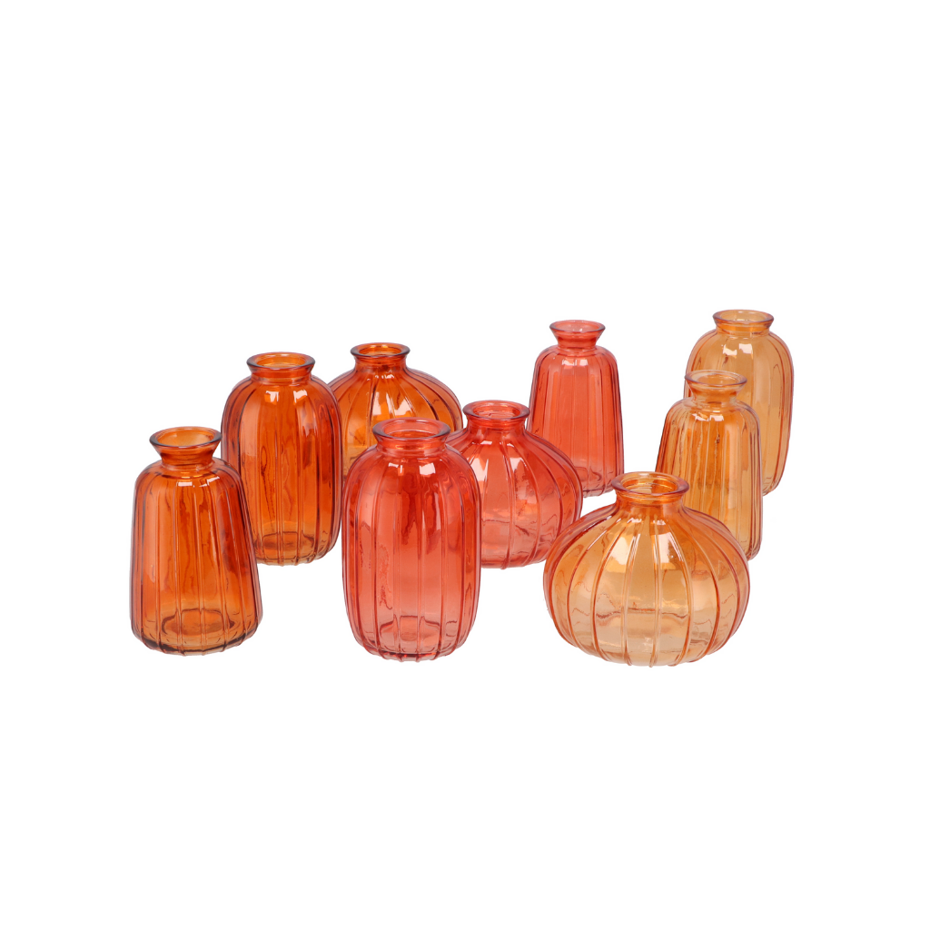 Dayah Coral Sunset Glass Bottle B