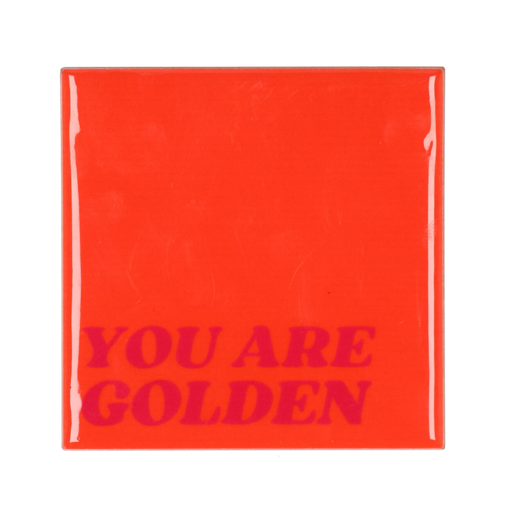 Tegel Golden Oranje 10 x 10 cm