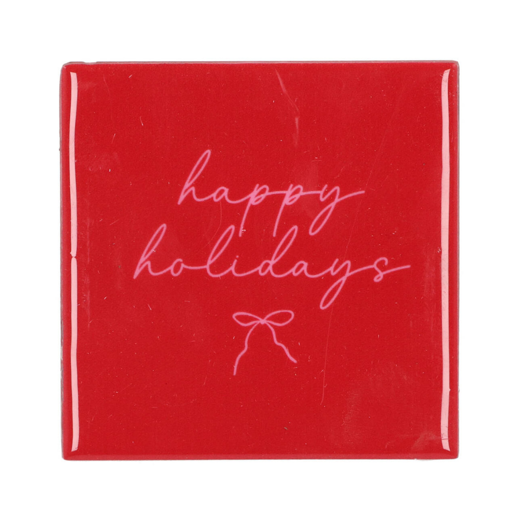 Tegel Happy Holidays Bow 10 x 10 cm