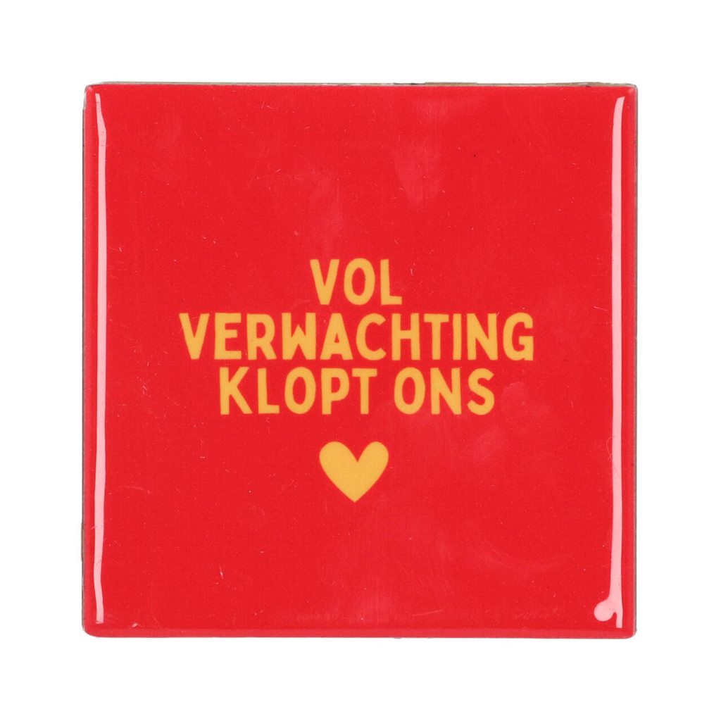 Tegel Vol Verwachting 10 x 10 cm