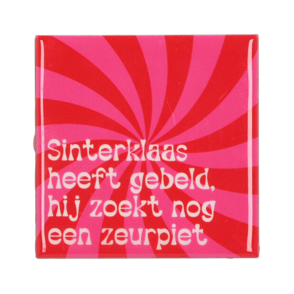 Tegel Sinterklaas Zeurpiet 10 x 10 cm