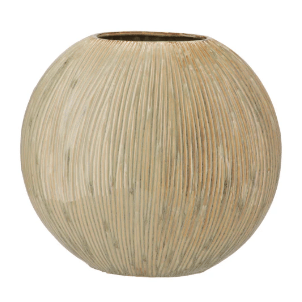 Daan Kromhout Design Vaas Sifan Ovaal Groen 32 x 13 x 31 cm