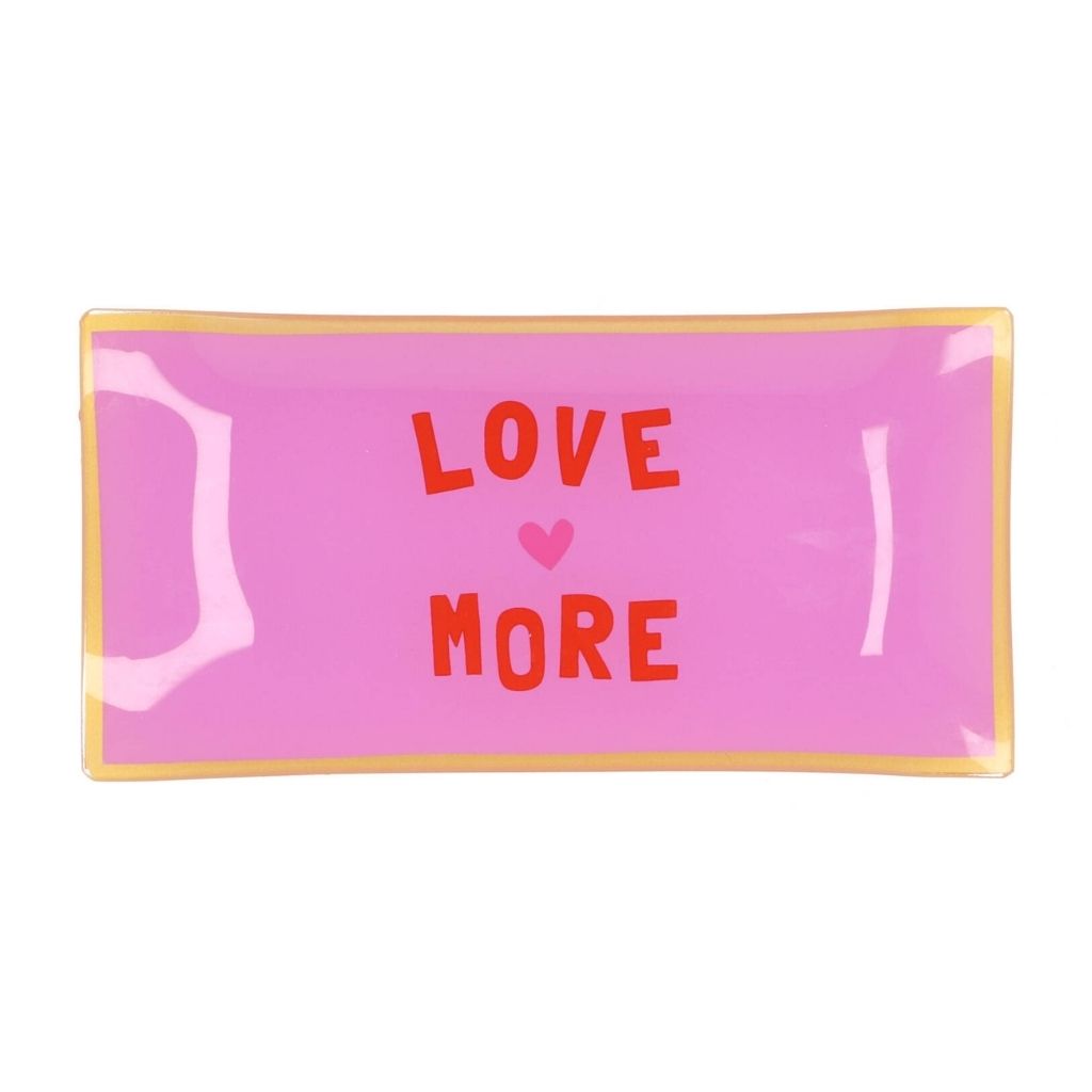 Daan Kromhout Design Bord Rechthoek Love More 20 x 10 x 2 cm