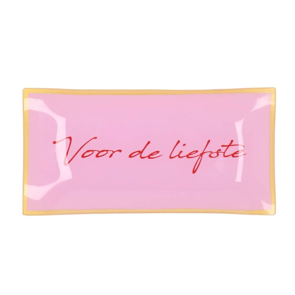Daan Kromhout Design Bord Rechthoek Voor De Liefde 20 x 10 x 2 cm