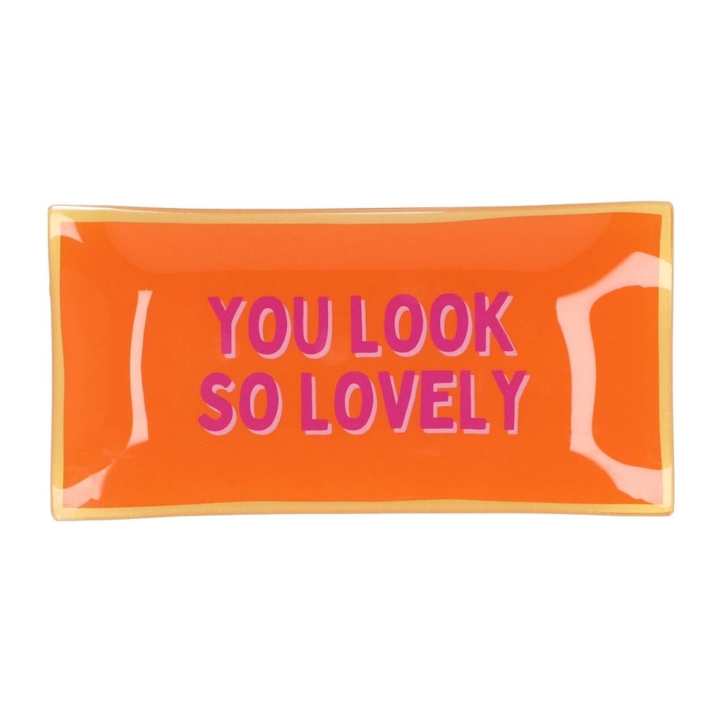 Daan Kromhout Design Bord Rechthoek You Look So Lovely 20 x 10 x 2 cm