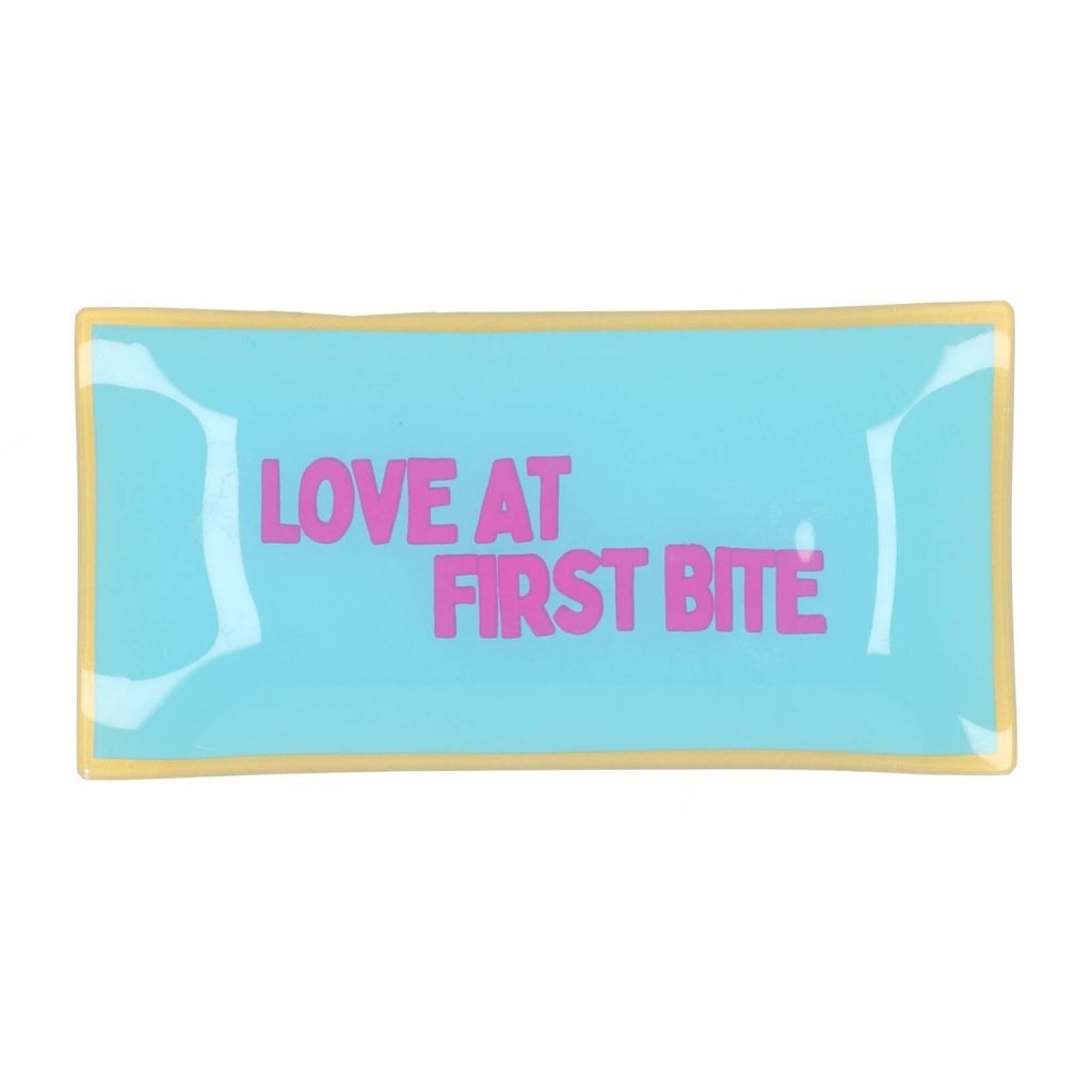 Daan Kromhout Design Bord Rechthoek Love At First Bite 20 x 10 x 2 cm