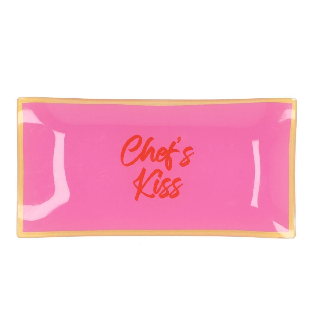 Daan Kromhout Design Bord Rechthoek Chef's Kiss 20 x 10 x 2 cm