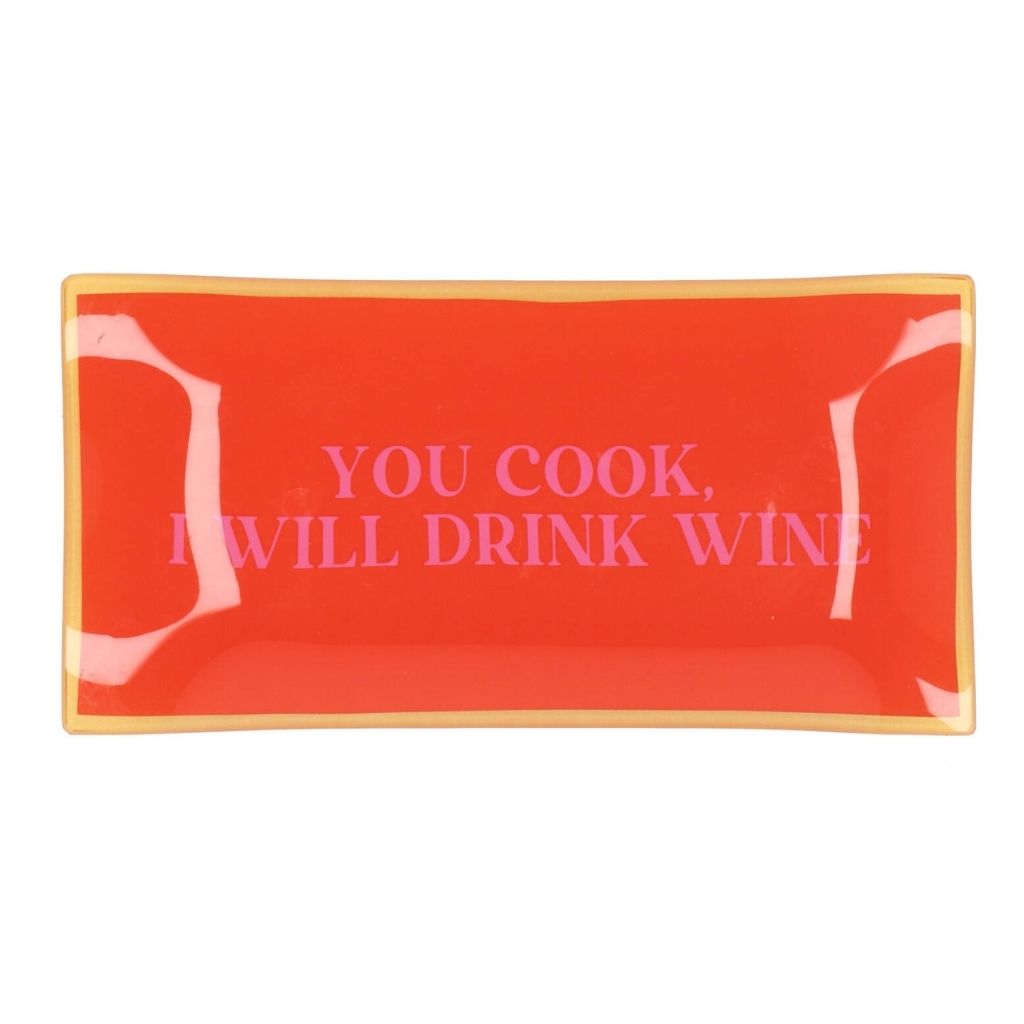 Daan Kromhout Design Bord Rechthoek You Cook 20 x 10 x 2 cm