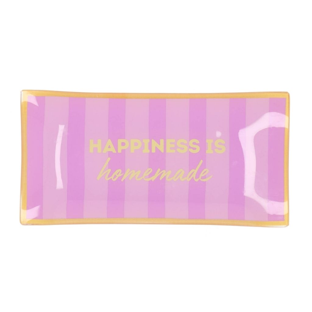 Daan Kromhout Design Bord Rechthoek Happiness Is Homemade 20 x 10 x 2 cm