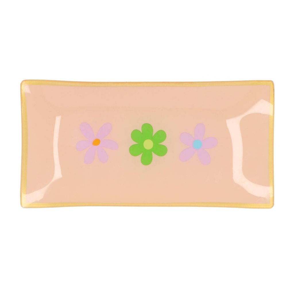 Daan Kromhout Design Bord Rechthoek Flowers 20 x 10 x 2 cm