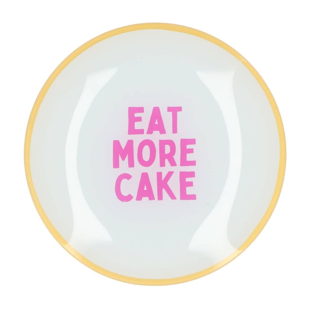 Daan Kromhout Design Bord Rond Eat More Cake 18 x 2 cm