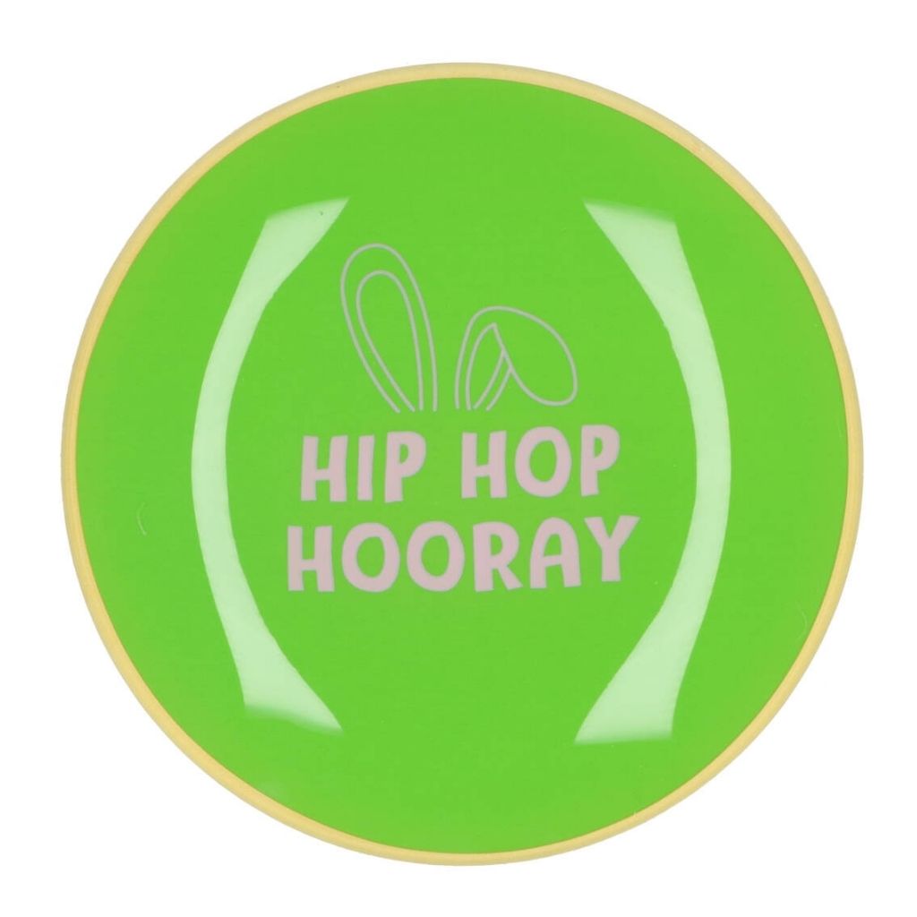 Daan Kromhout Design Bord Rond Hip Hop Hooray 18 x 2 cm