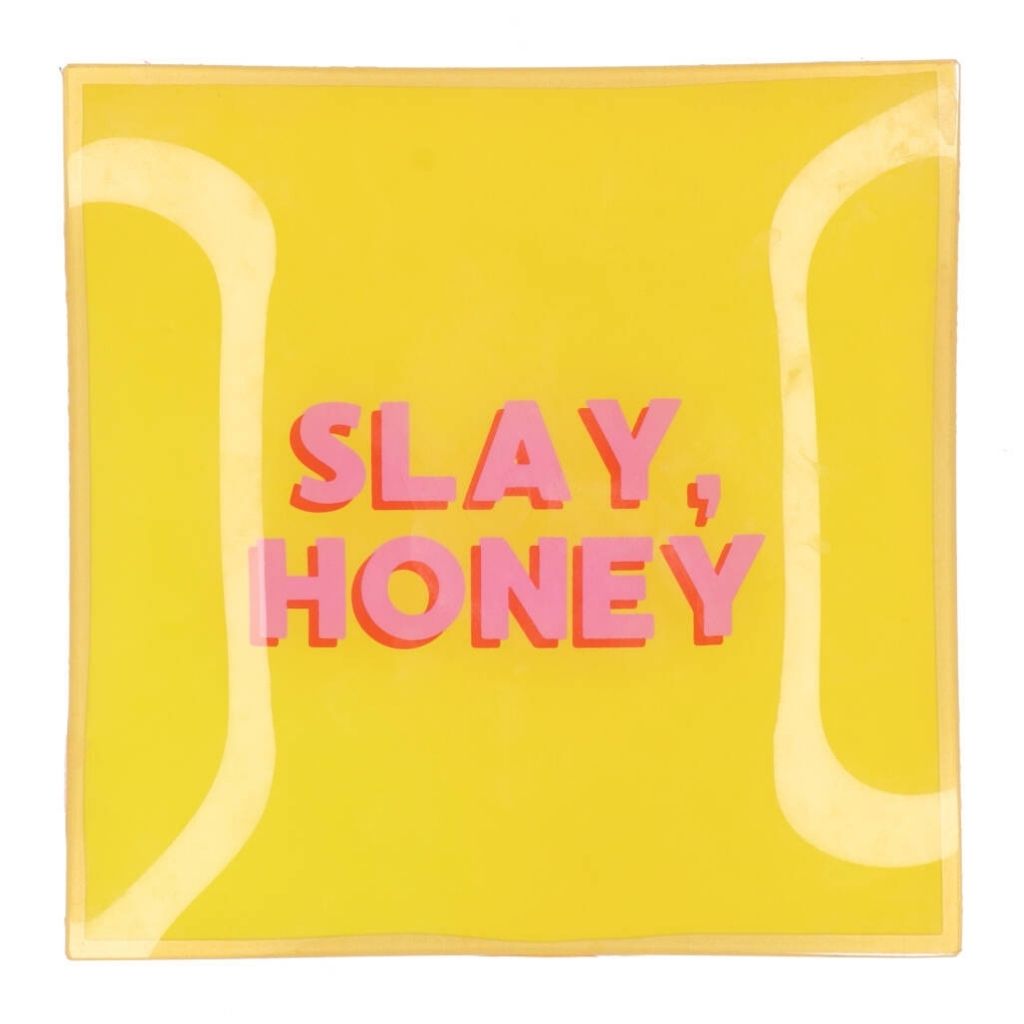 Daan Kromhout Design Bord Vierkant Slay, Honey 18 x 18 x 2 cm