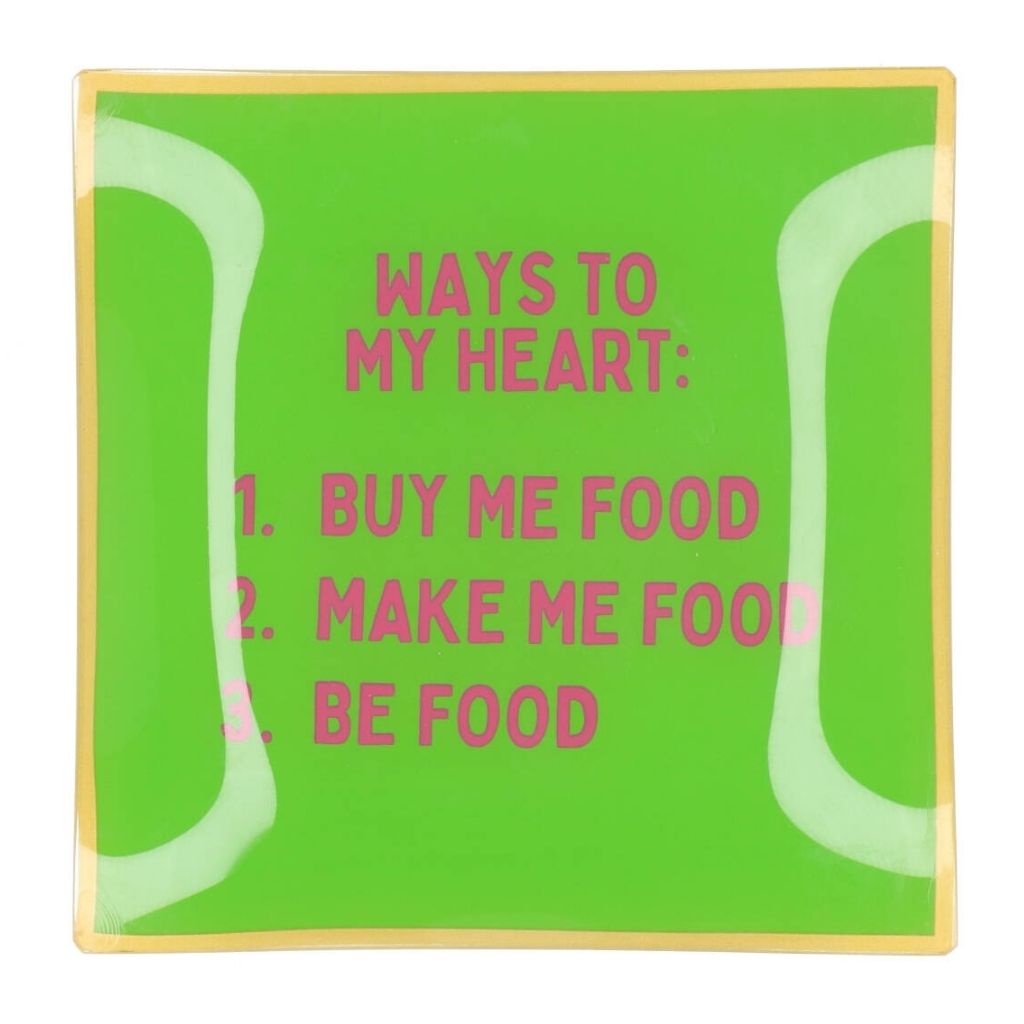 Daan Kromhout Design Bord Vierkant Way To My Heart 18 x 18 x 2 cm