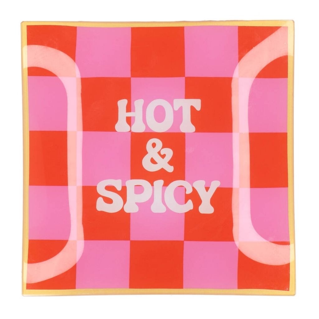 Daan Kromhout Design Bord Vierkant Hot & Spicy 18 x 18 x 2 cm