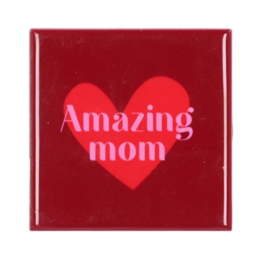 Daan Kromhout Design Tegel Amazing Mom Red 10 x 10 cm