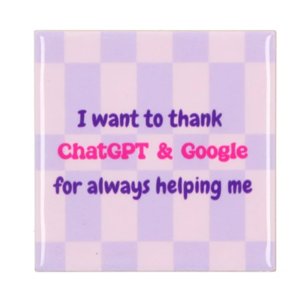 Daan Kromhout Design Tegel I Want To Thank Purple 10 x 10 cm